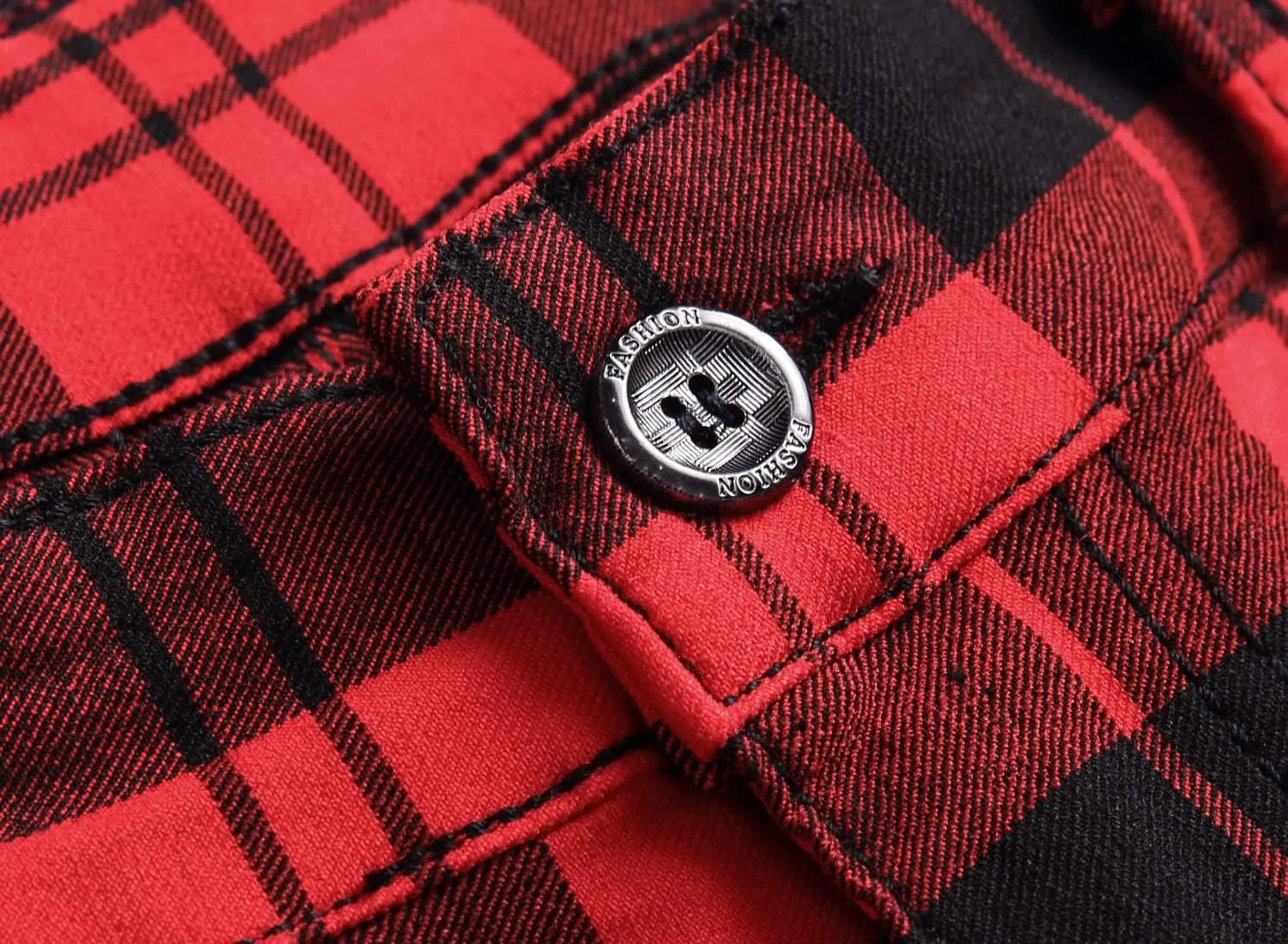 NOVOCCT Plaid Pants for Men - Skinny Mens Dress Pants - Stretch Slim Fit Business Casual Dress Chinos for Men