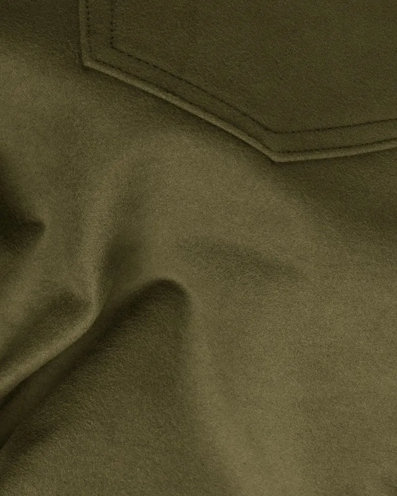 Olive Green Moleskin Jeans