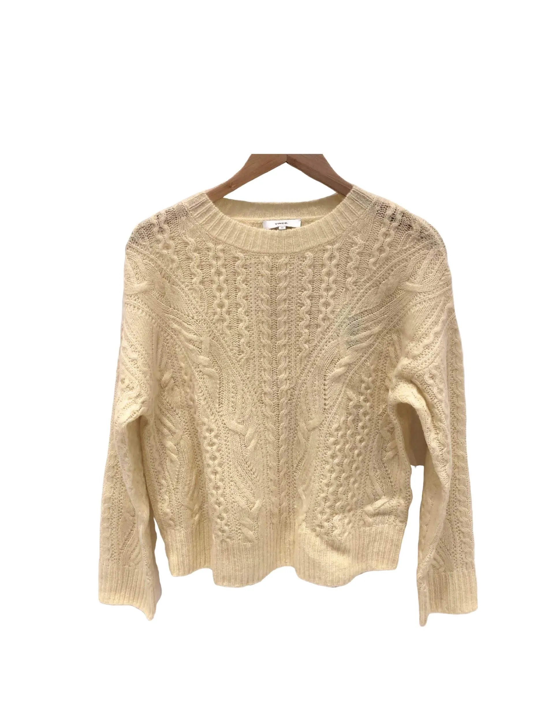 Open Knit Cable Crew