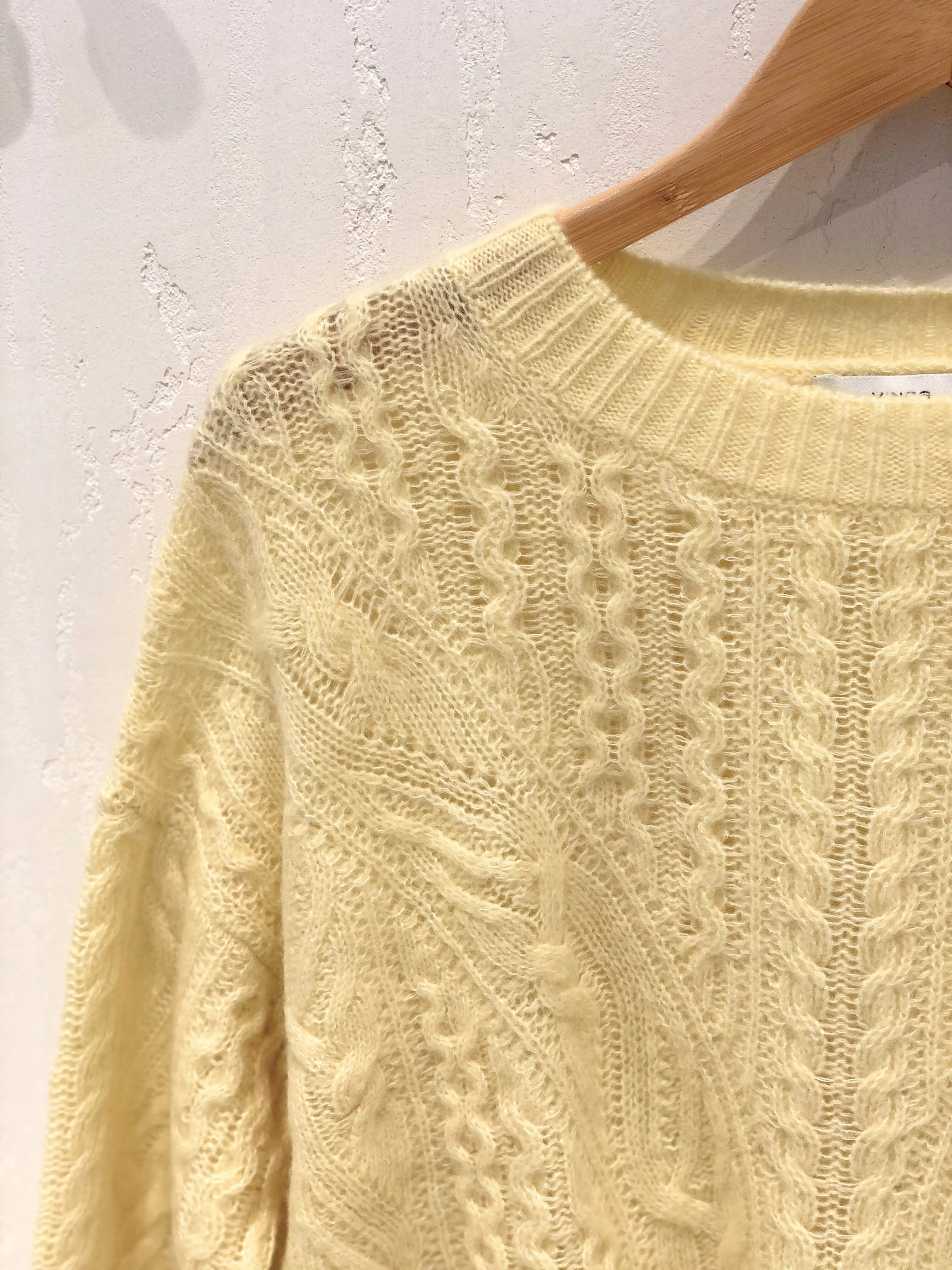 Open Knit Cable Crew