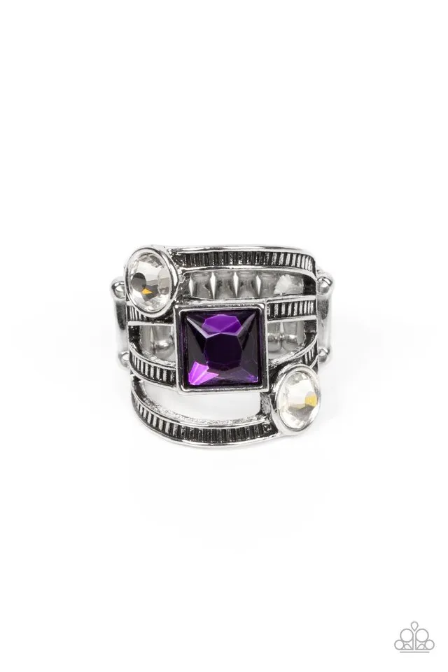 Paparazzi Ring ~ Galactic Governess - Purple