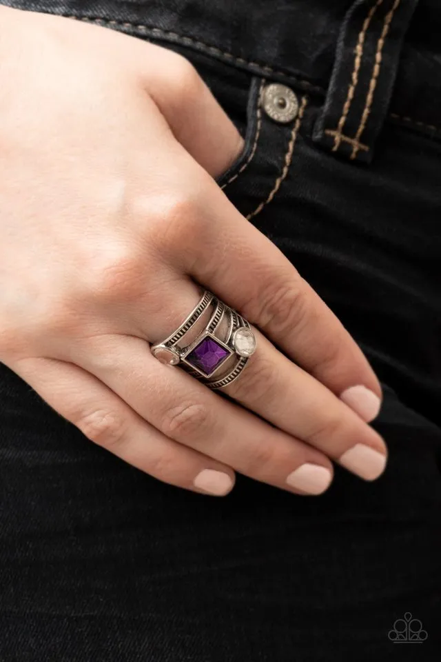 Paparazzi Ring ~ Galactic Governess - Purple
