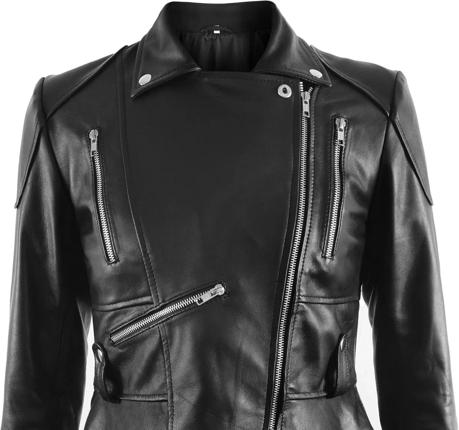 Peplum Jacket for women - Real women Leather Jacket - Peplum leather jacket for women