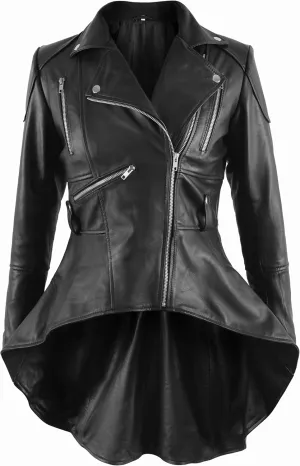 Peplum Jacket for women - Real women Leather Jacket - Peplum leather jacket for women