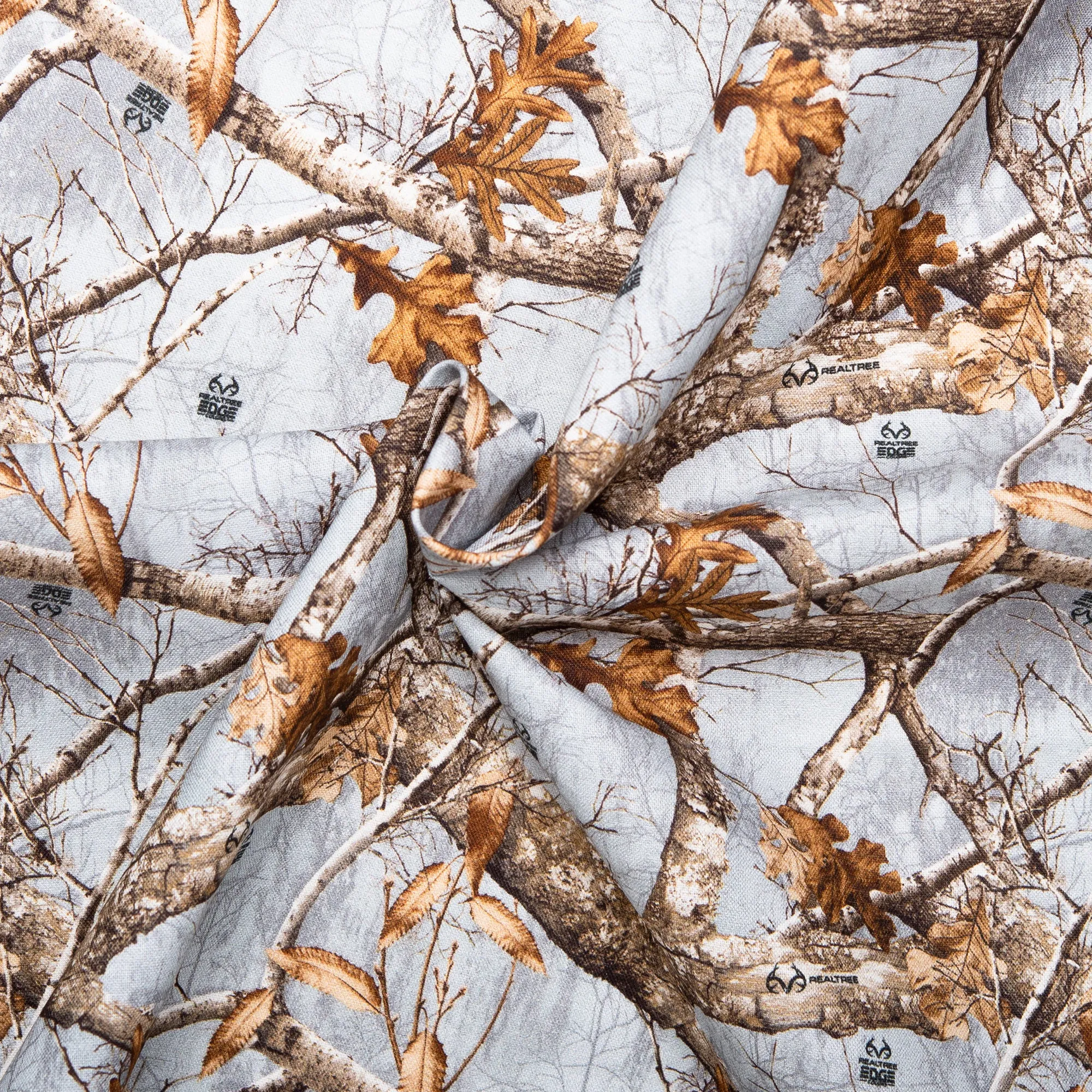 Printed cotton - REAL TREE - Grey