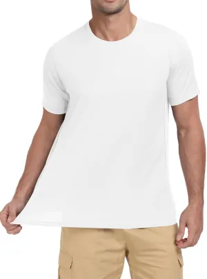 QIVICIMA Men's Workout T-Shirt Short Sleeve Athletic Shirts Dry Fit Breathable Mesh Running Tee Top