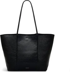 RADLEY London Henrietta Place Womens Large Leather Open Top Tote Bag, Black