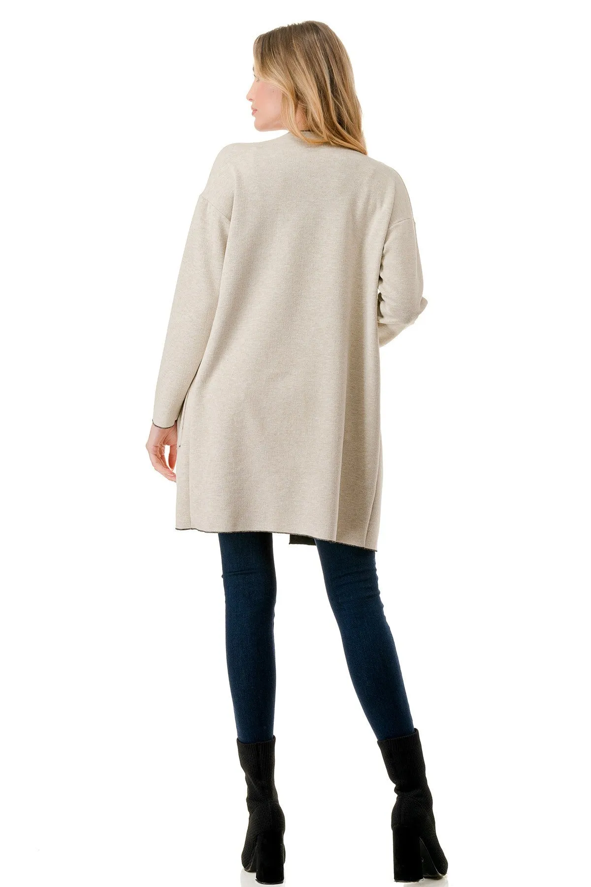 Reversible Cardigan with Pockets