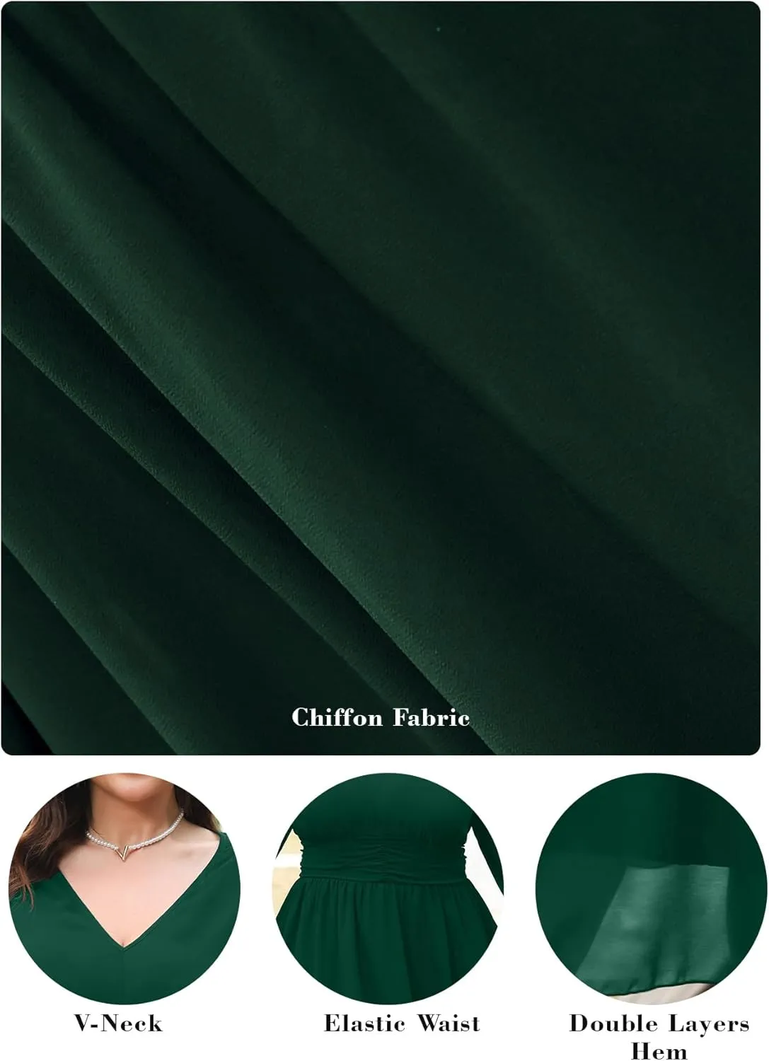 RWJ Womens Plus Size Mini Dress 2025 Wrap V-Neck Empire Waist Long Sleeve Spring Trendy Elegant Flowy Chiffon Dresses