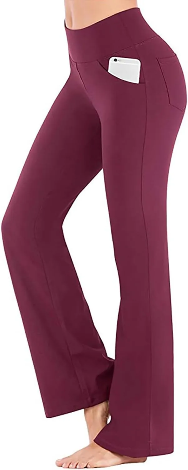 Scrunch Butt Lifting Leggings for Women High Trousers for Yoga Flared Straight Fitness Workout Yoga Leggings for