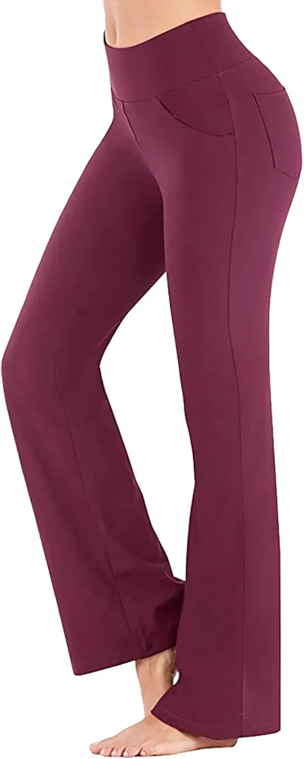 Scrunch Butt Lifting Leggings for Women High Trousers for Yoga Flared Straight Fitness Workout Yoga Leggings for