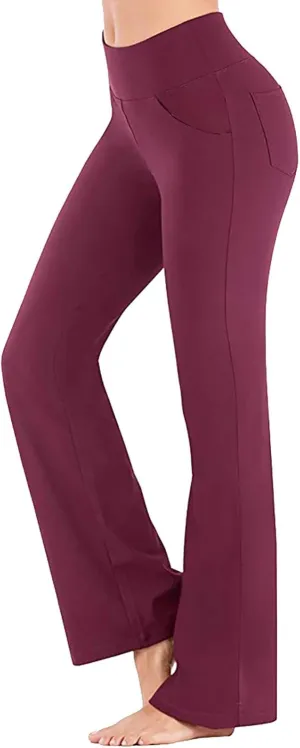 Scrunch Butt Lifting Leggings for Women High Trousers for Yoga Flared Straight Fitness Workout Yoga Leggings for