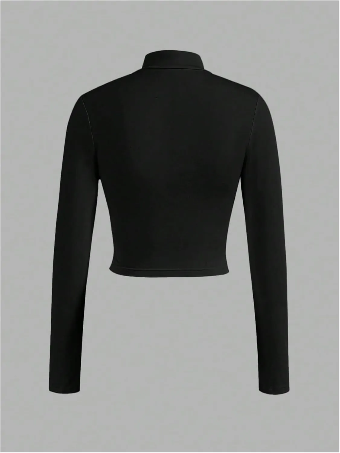 SOLY HUX Women's Full Zip Workout Running Crop Tops Athletic Jacket Long Sleeve Yoga Cropped Tee Shirts