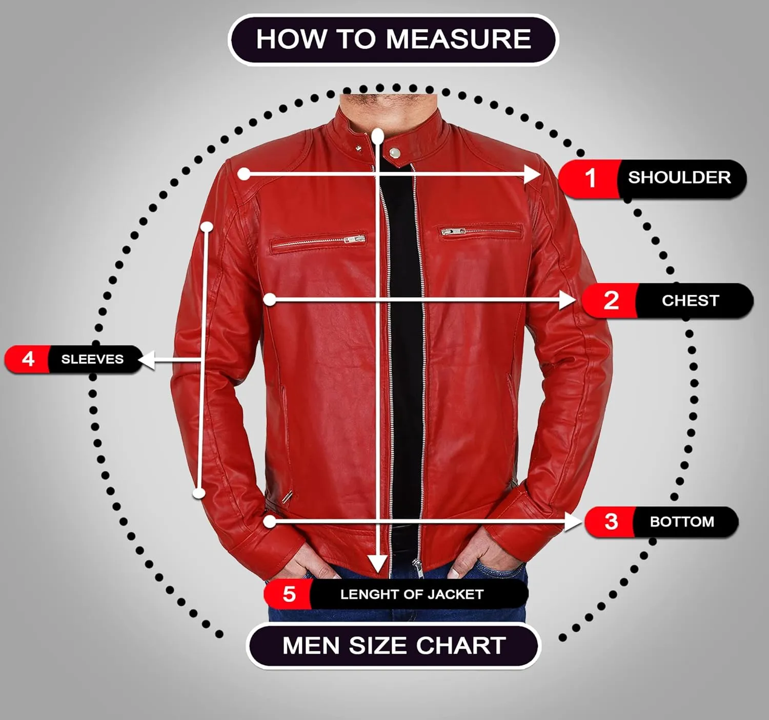 SpazeUp Vintage Motorcycle Sheepskin Leather Jackets for Men - Vintage Biker Leather Jacket Men Black Brown Red Blue