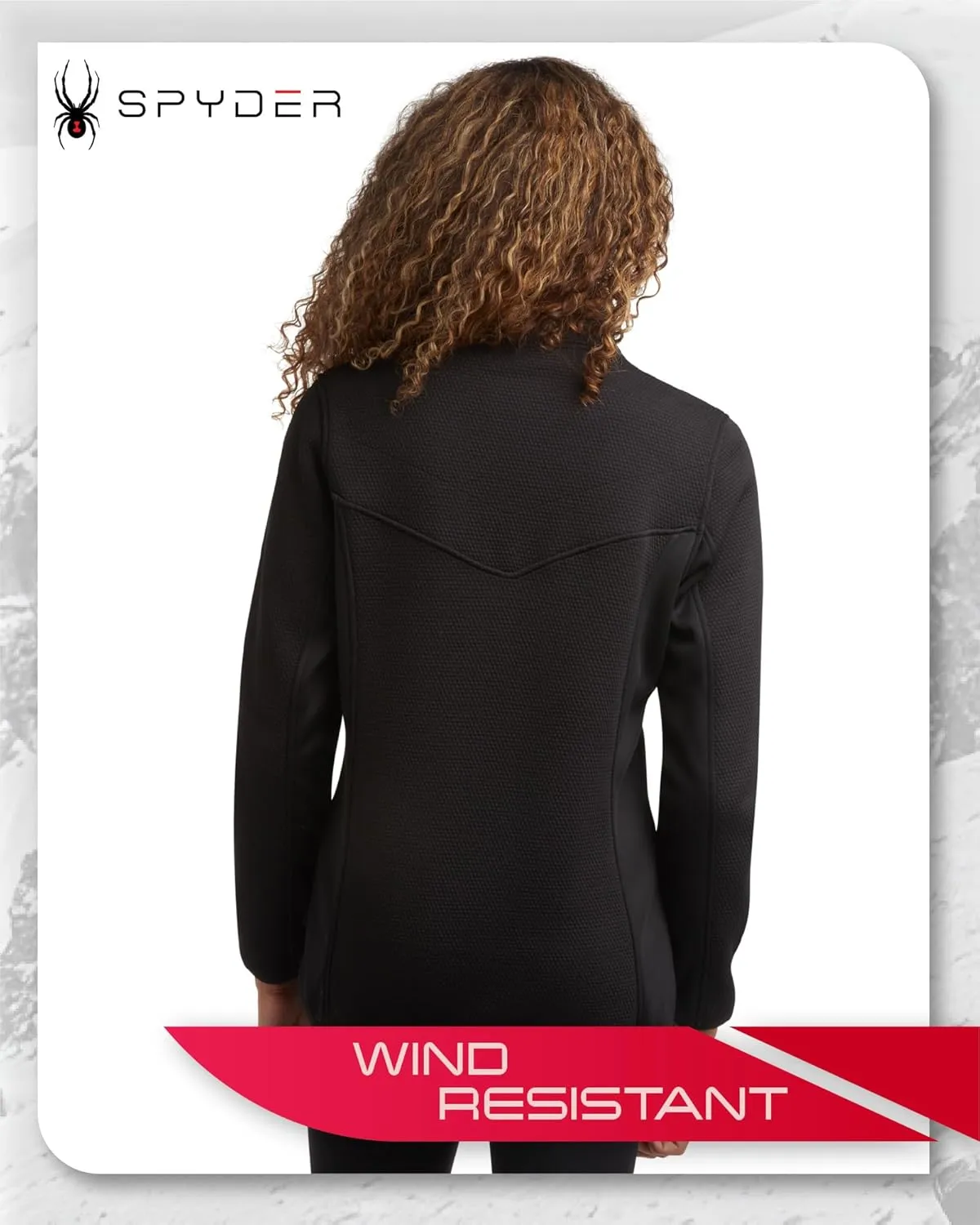 Spyder Women's Active Performance Fleece Jacket - Full Zip Lightweight Wind Resistant Windbreaker Sweater Jacket (Sizes:S-XL)