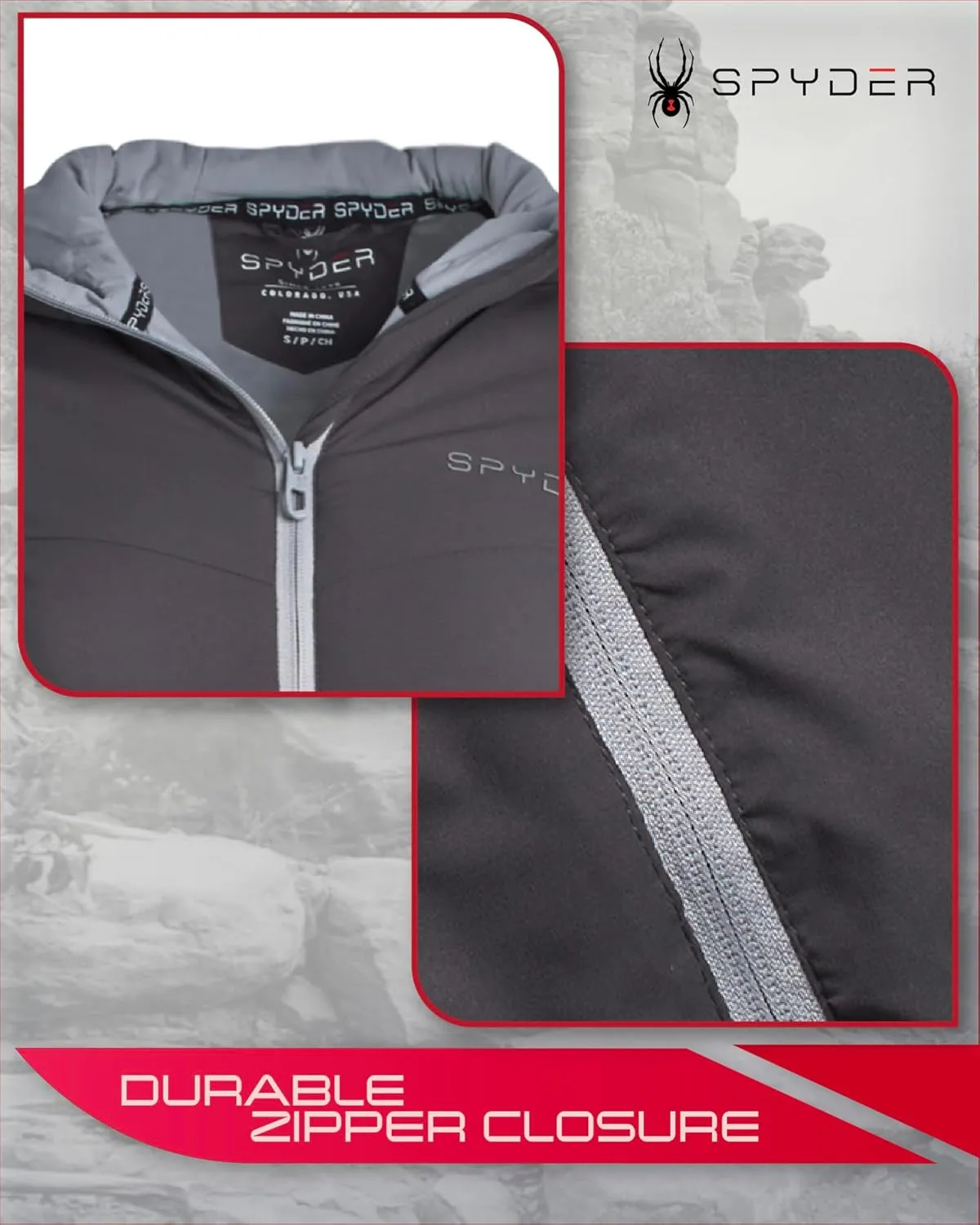 Spyder Women's Performance Windbreaker Jacket - Insulated Lightweight Full Zip Wind and Water-Resistant Hooded Jacket (S-XL)