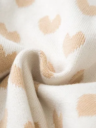 Stylish Baby Toddler Girl Love Heart Crochet Sweater