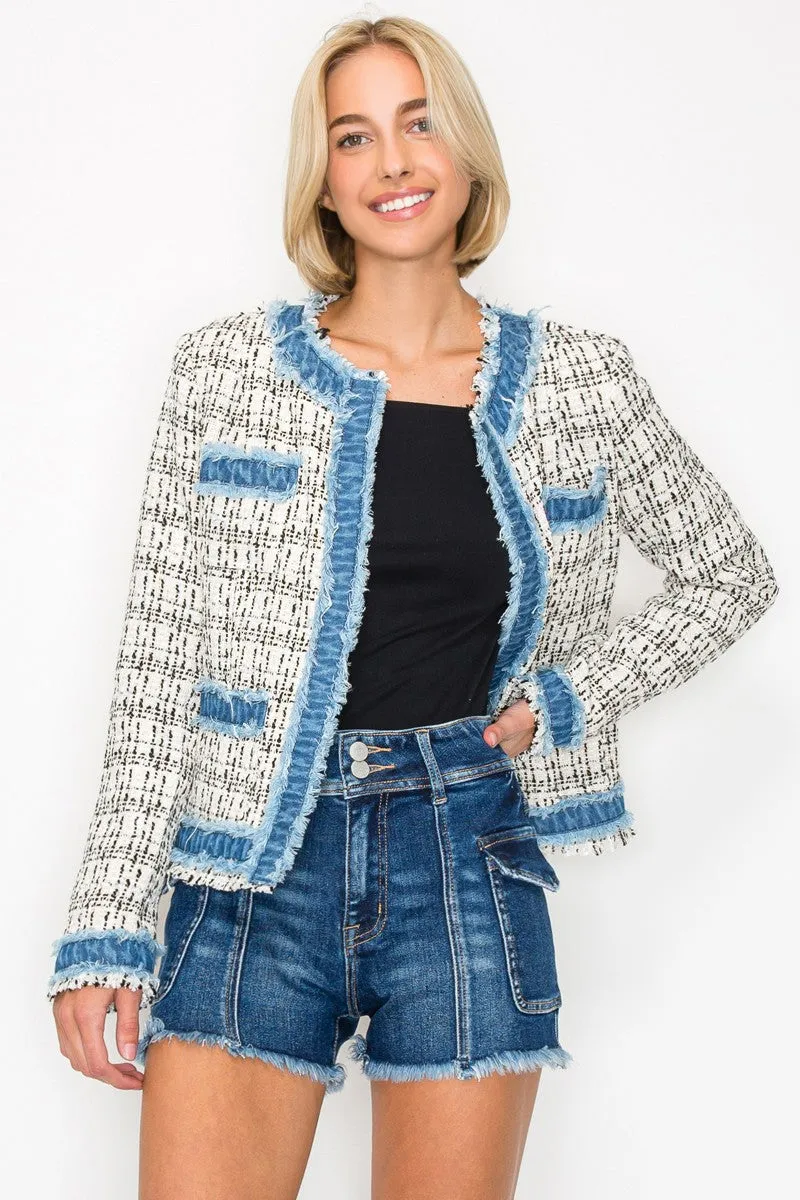 Stylish Tweed Blazer