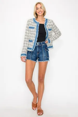 Stylish Tweed Blazer