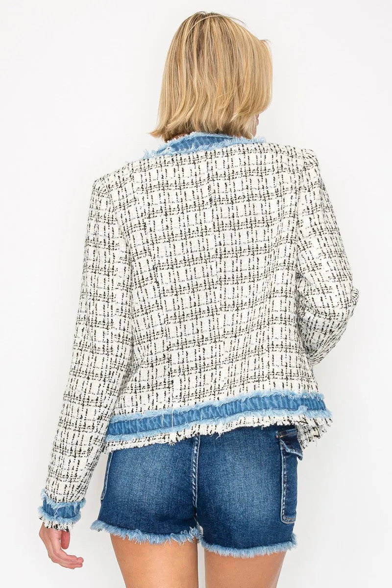 Stylish Tweed Blazer