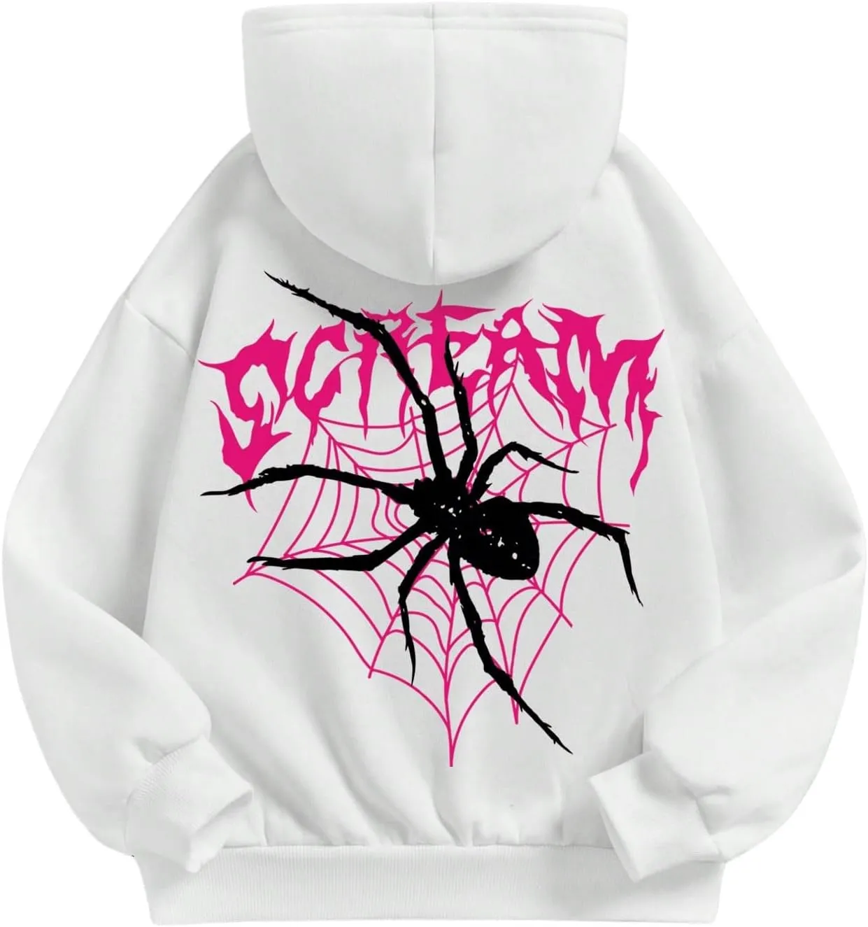 SweatyRocks Girl's Letter Graphic Hoodies Long Sleeve Thermal Oversized Sweatshirts Pullover Top