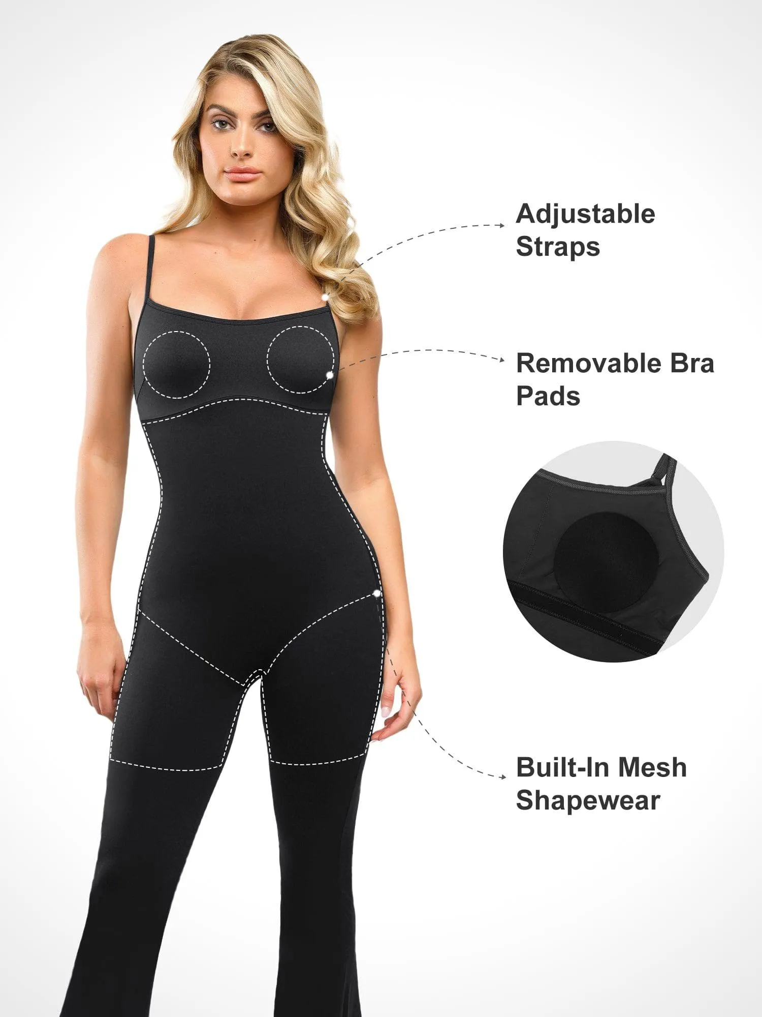 The Shapewear Jumpsuit One Piece Thigh Slimming