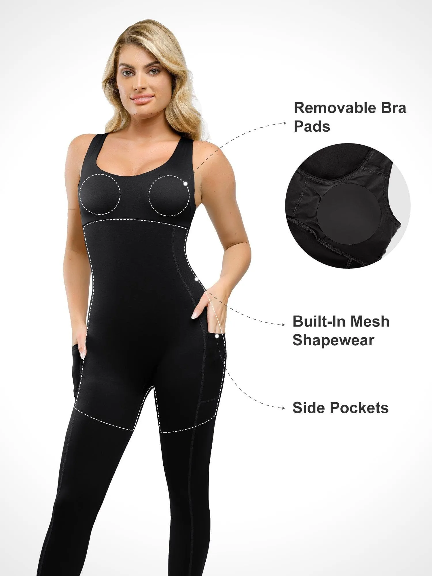 The Shapewear Jumpsuit One Piece Thigh Slimming