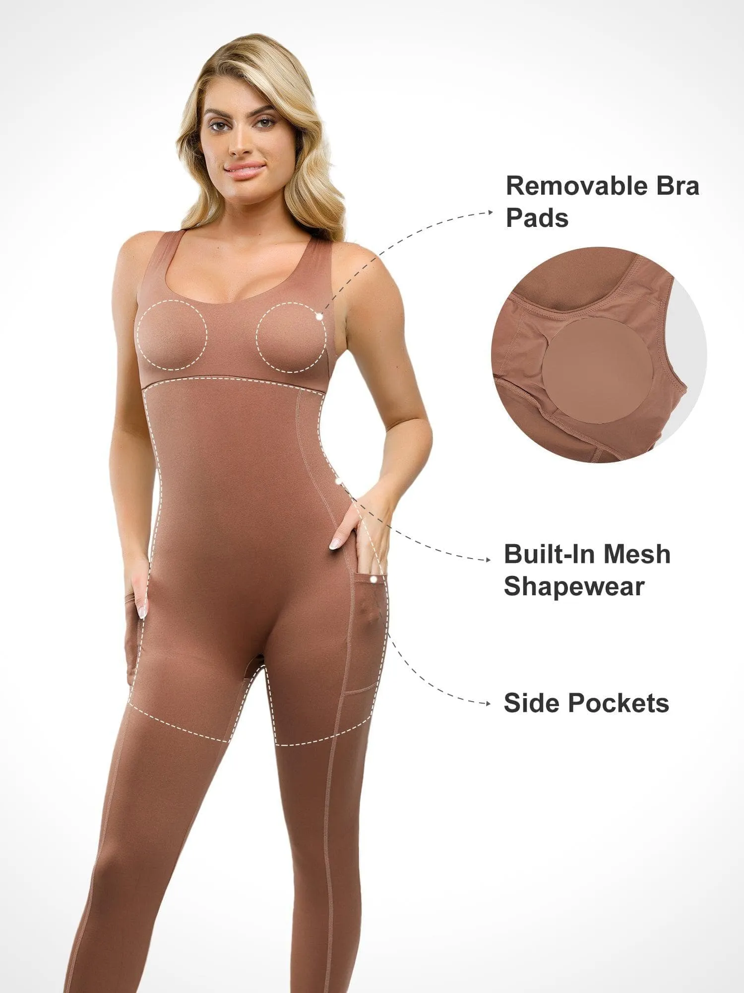 The Shapewear Jumpsuit One Piece Thigh Slimming