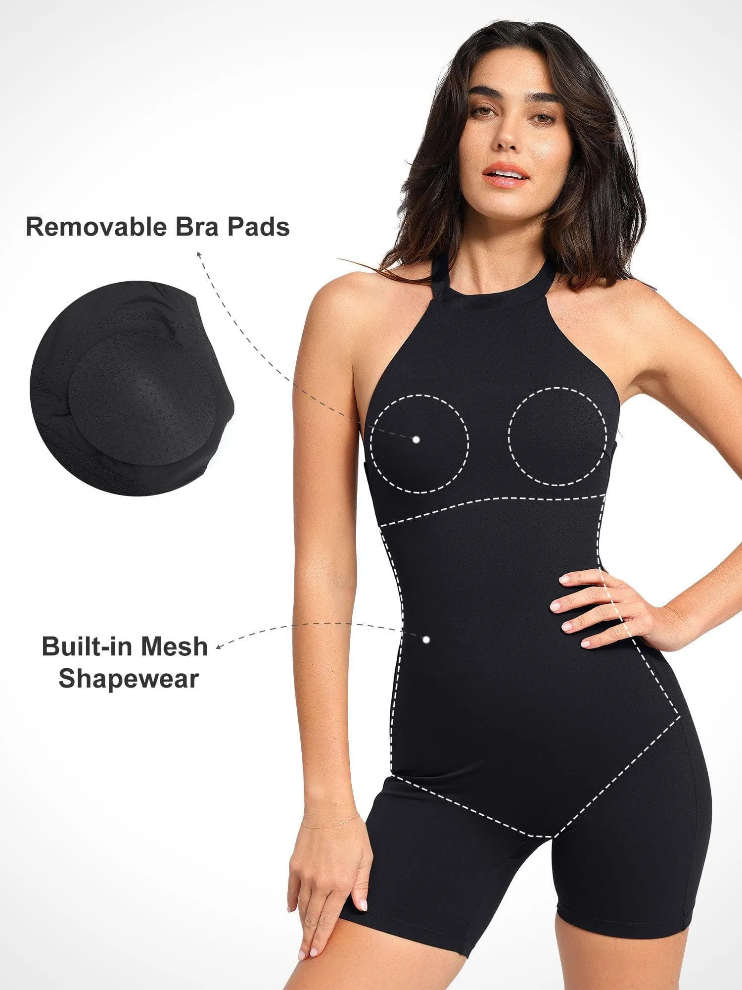 The Shapewear Romper Halter