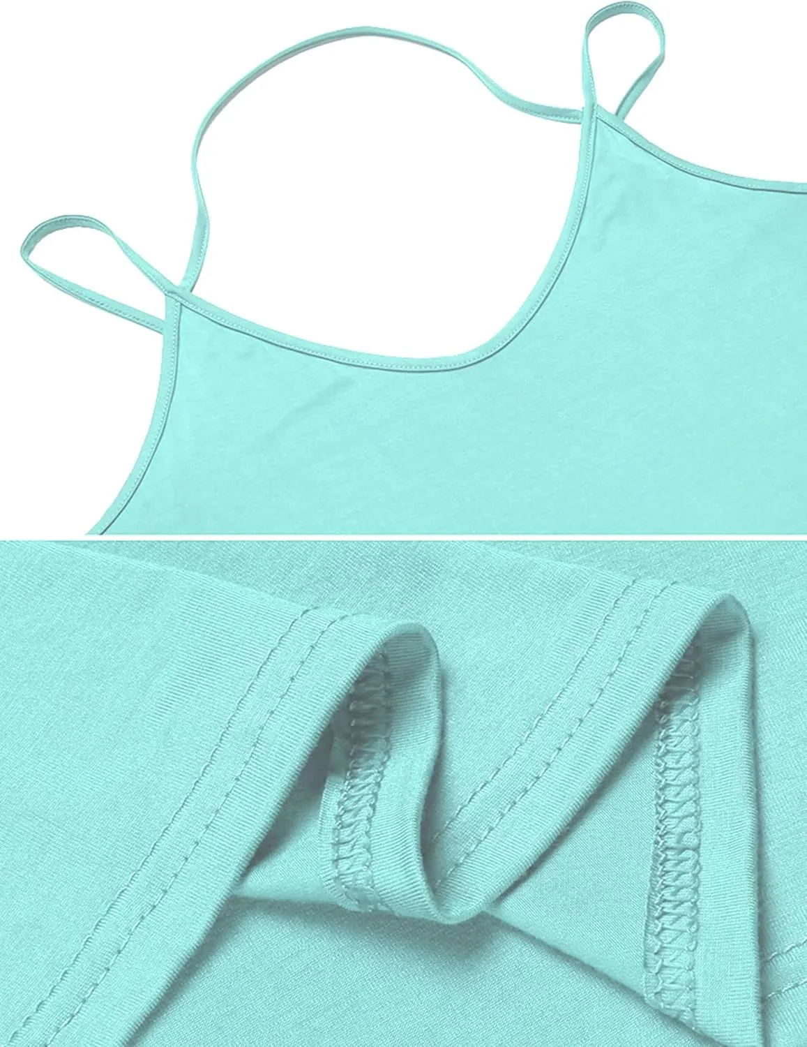 Tobrief Women's Sexy V Neck Halter Spaghetti Strap Backless Cami Tank Top