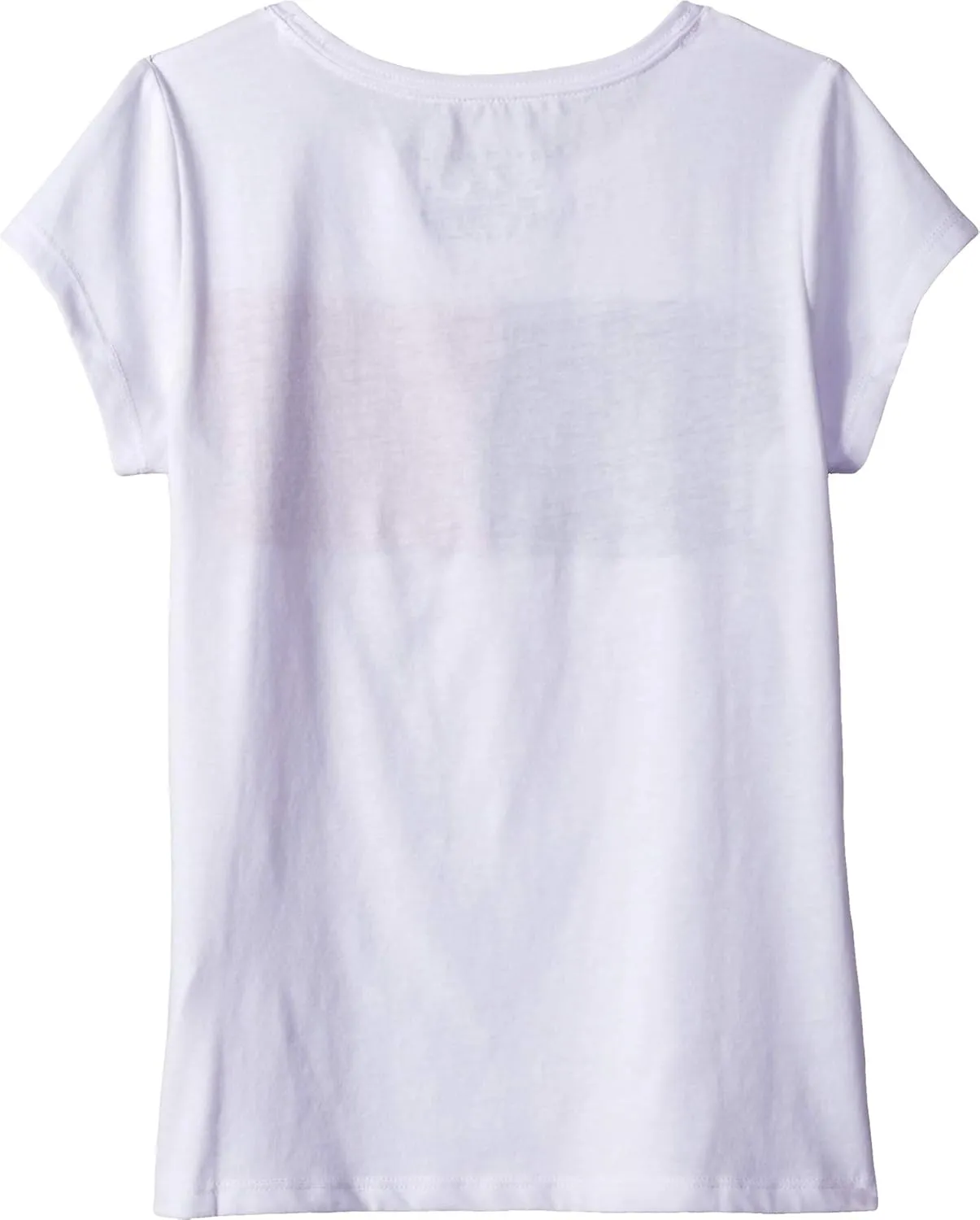 Tommy Hilfiger Girl's Short Sleeve T-shirt With Flag Logo, Cotton Blend Tee With Tagless Interior