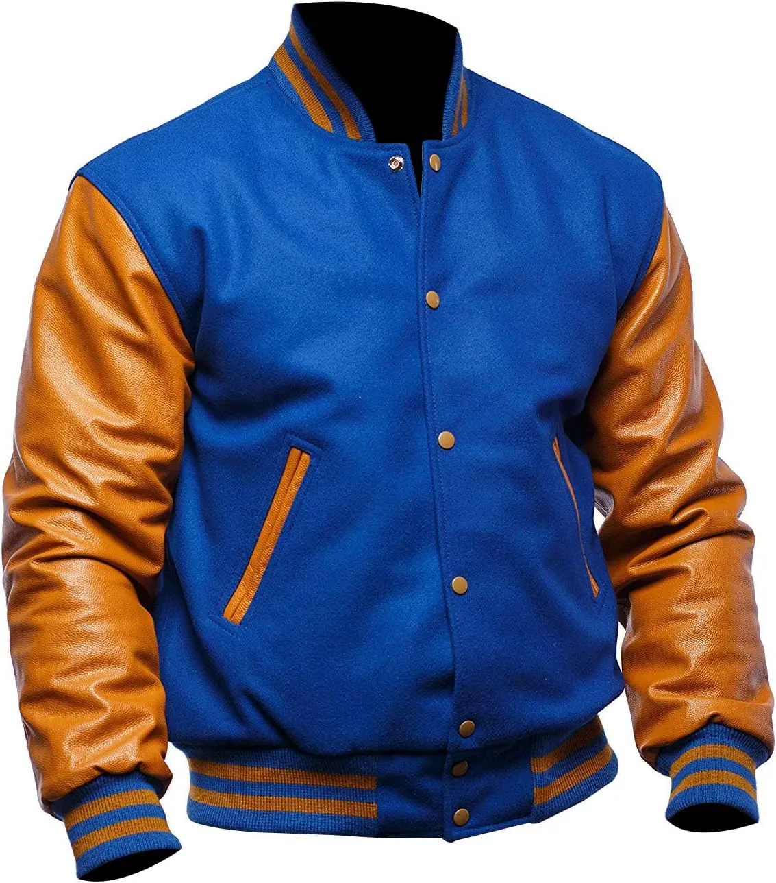 Unisex Women/Mens Varsity Letterman Jacket | College Baseball High School Bomber Wool   Faux Leather Jacket