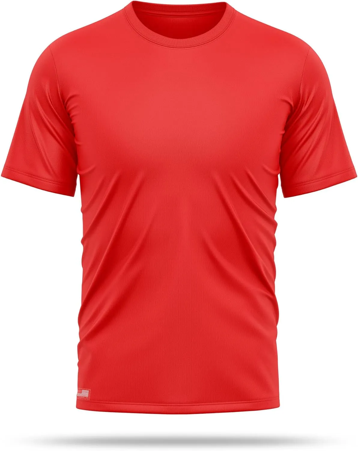Utility Shirts for Men | USA Patriotic Lightweight Tee | Micro Polyester, Moisture-Wicking Quick-Dry Comfort.