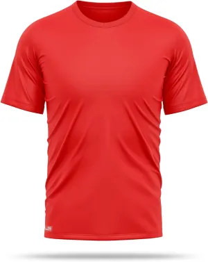 Utility Shirts for Men | USA Patriotic Lightweight Tee | Micro Polyester, Moisture-Wicking Quick-Dry Comfort.