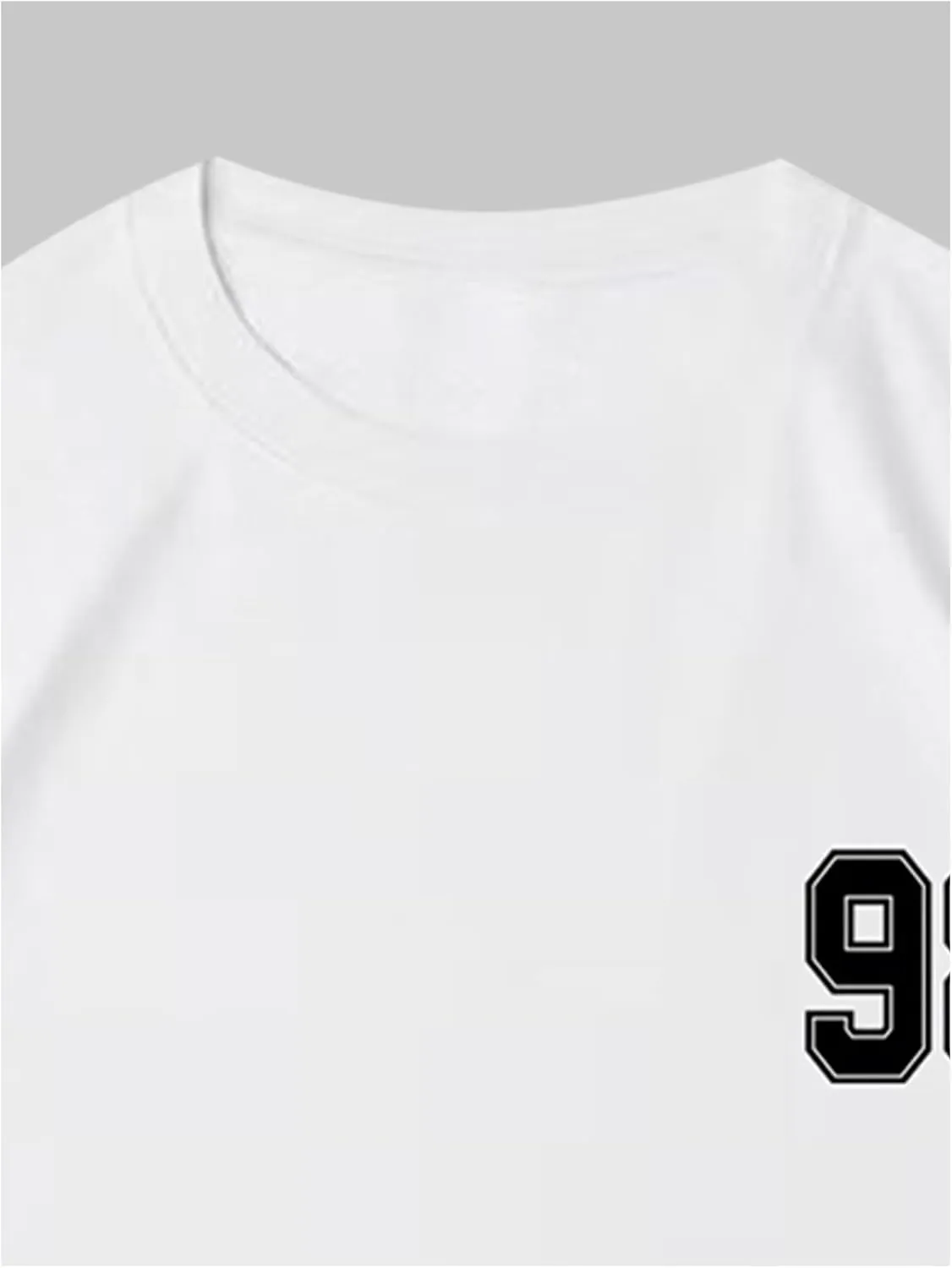 Verdusa Men's Jersey Oversized Letter Graphic T Shirt Crew Neck Drop Shoulder Short Sleeve Tee Tops