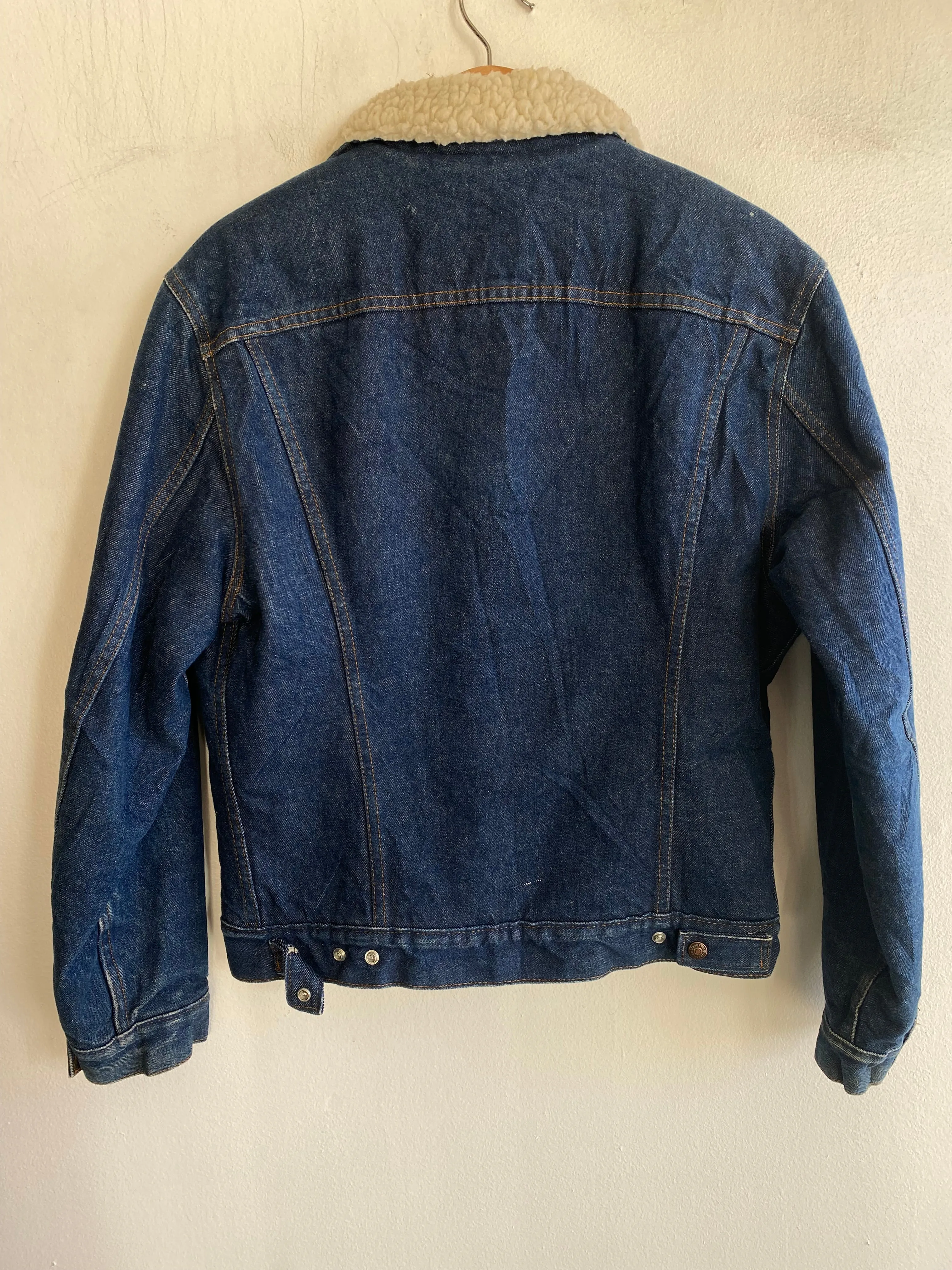 Vintage 1970s Levis Sherpa Lined Denim Trucker Jacket