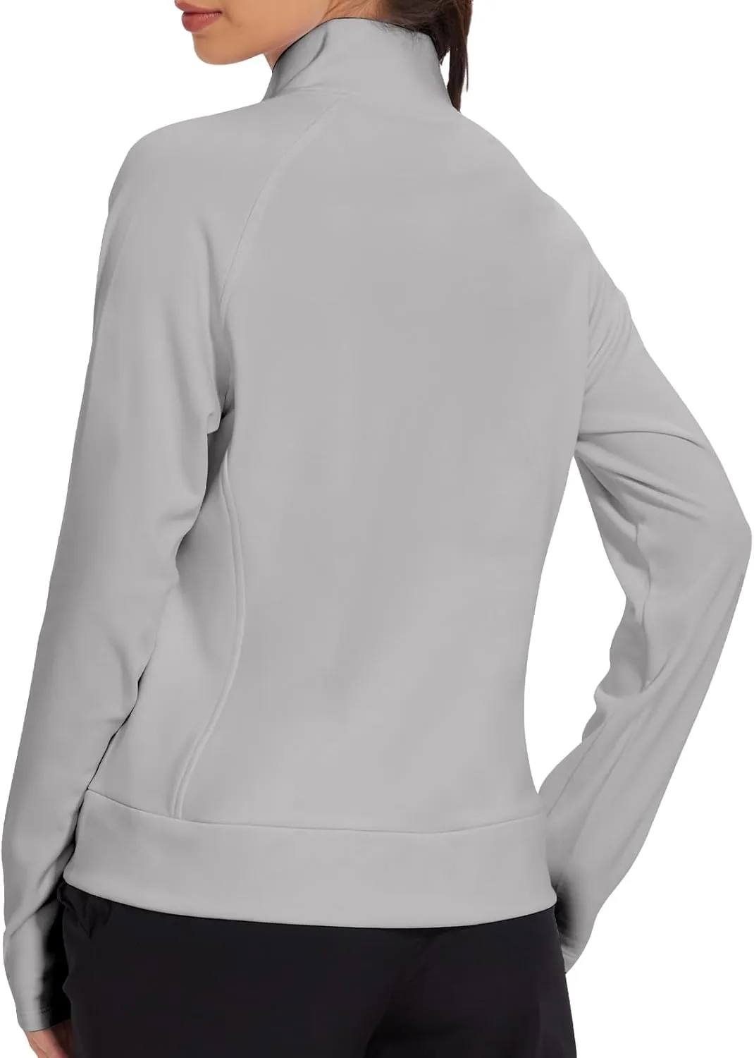 VUTRU Casual Jacket for Women Fleece Zip Up Jacket Tops Long Sleeve Fall Coat Trendy