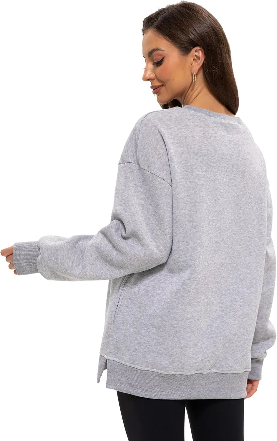 Women Oversized Sweatshirts Hoodies Crewneck Pullover Top Casual Fall Outfits Preppy Clothes