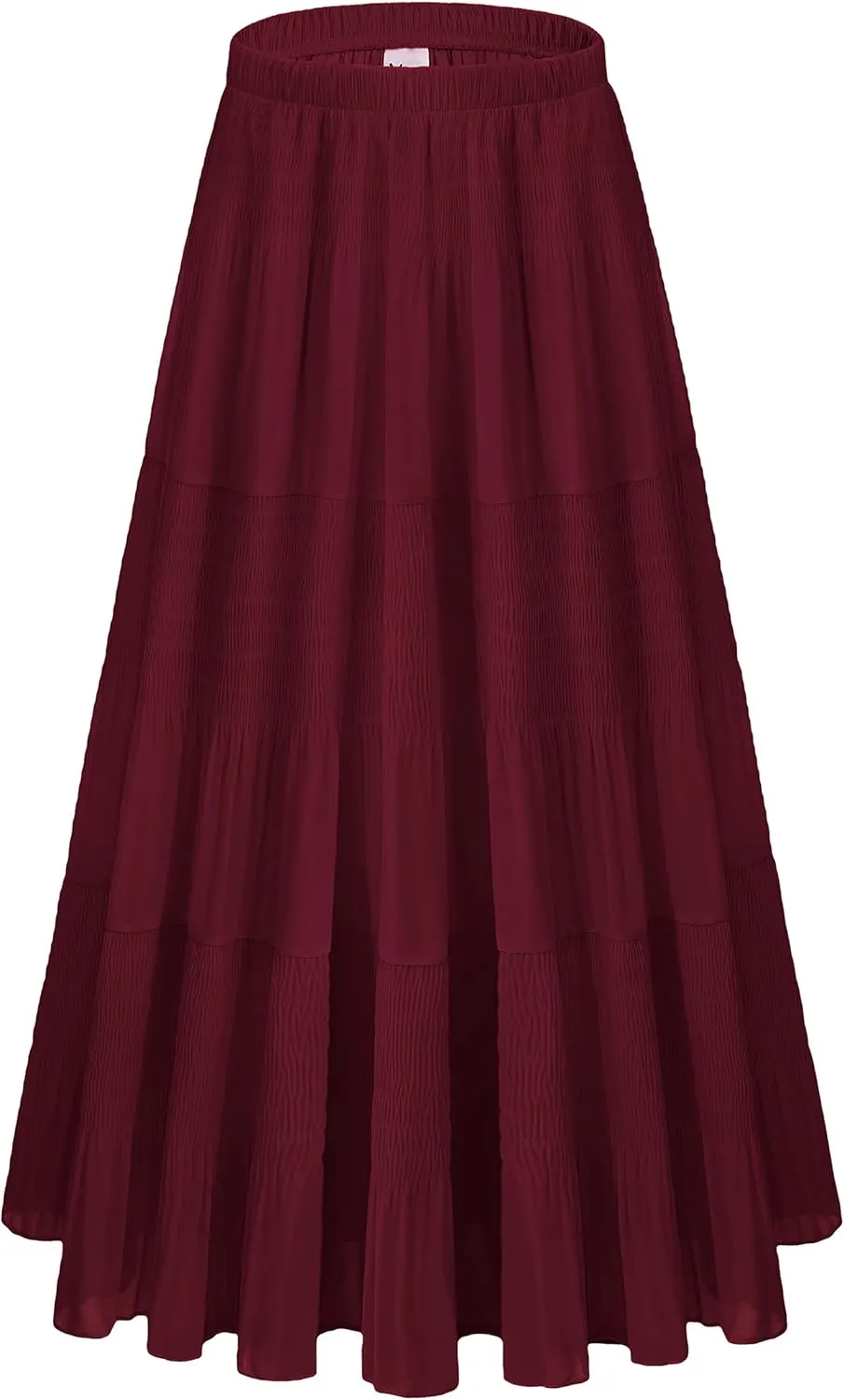 Women Pleated High Waist Skirts 2024 Fall Outfits Elegant Flowy A-Line Maxi Skirt
