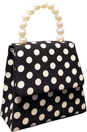 Women Polka Dot Tote Bag Top Handle Bag Shoulder Bag Crossbody Bag