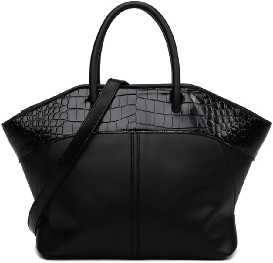 Women Tote Purse Top Handle Handbag Retro Satchel Leather Shoulder Crossbody Bag