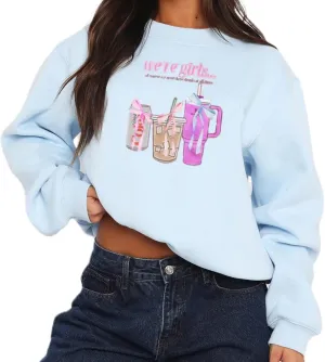 Women Y2K Oversized Sweatshirt Long Sleeve Crewneck Hoodies Cute Graphic Tee Shirts 2024 Fall Winter Pullover Tops