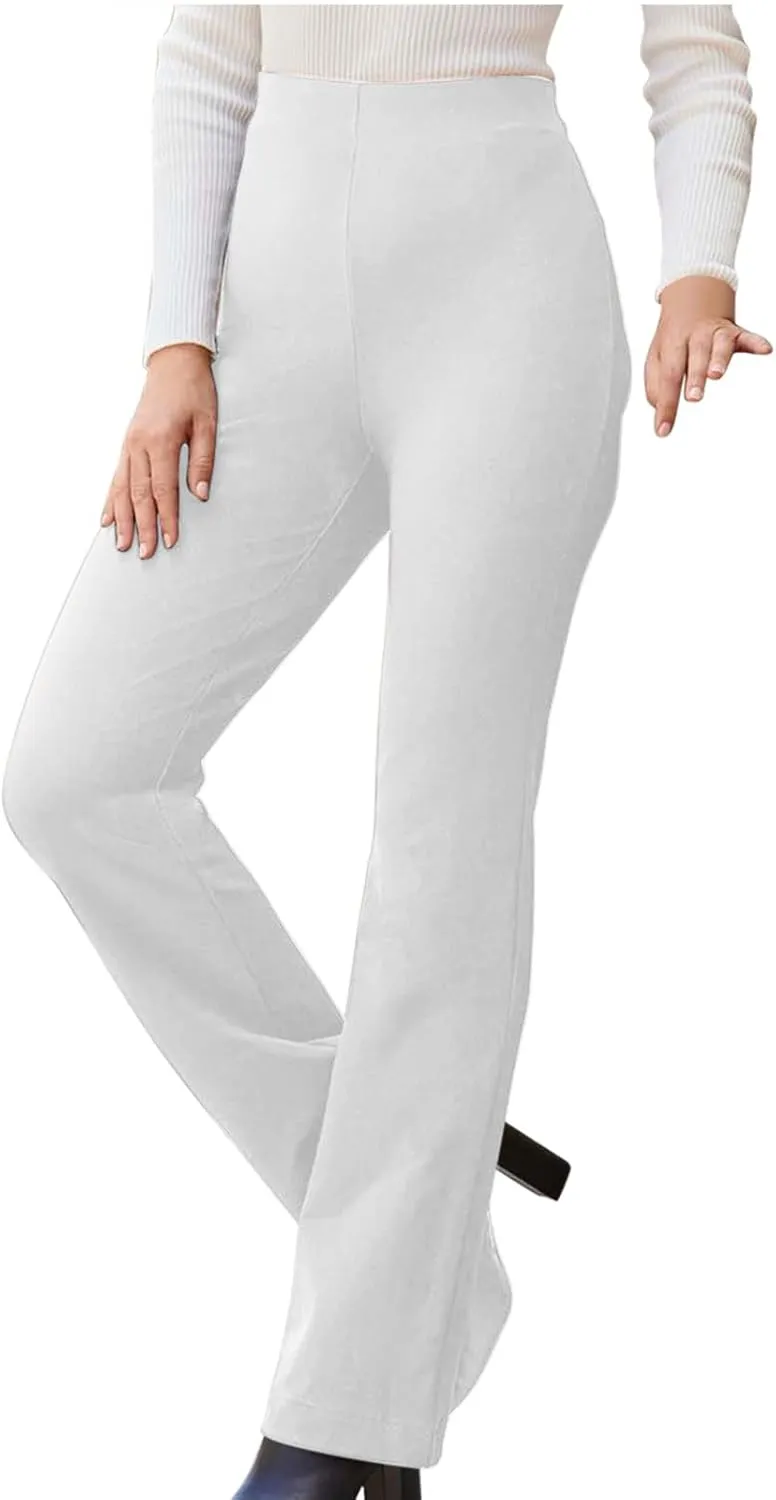 Womens Bootcut Dress Pants Business Casual Pants with Pockets Dressy Pants Soft Stretchy Trousers Office Work Slacks