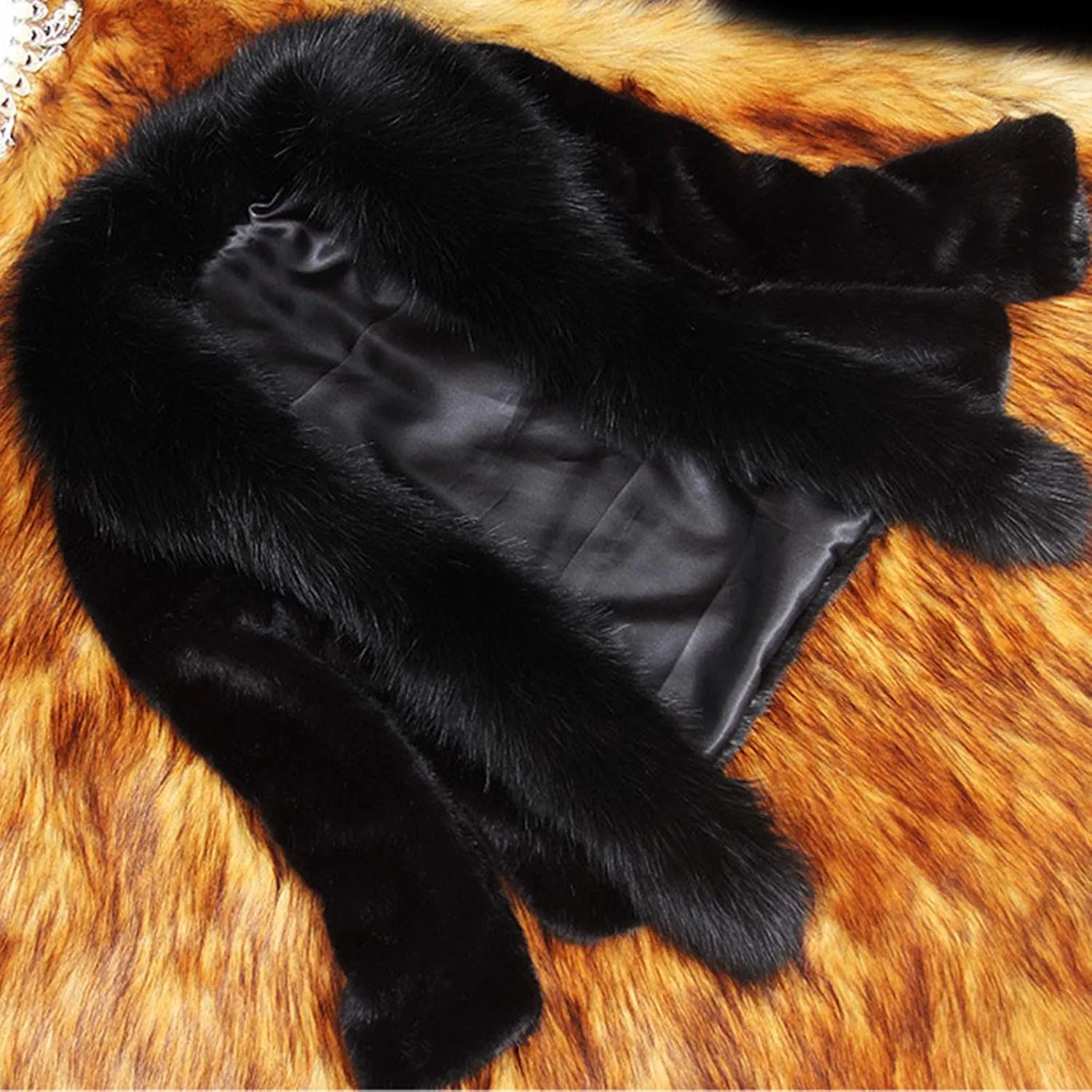 Women's Bride Wedding Party Jacket Faux Fur Coats Wrap Shawl Warm Overcoat Winter Thick Jackets Open Front Cardigan
