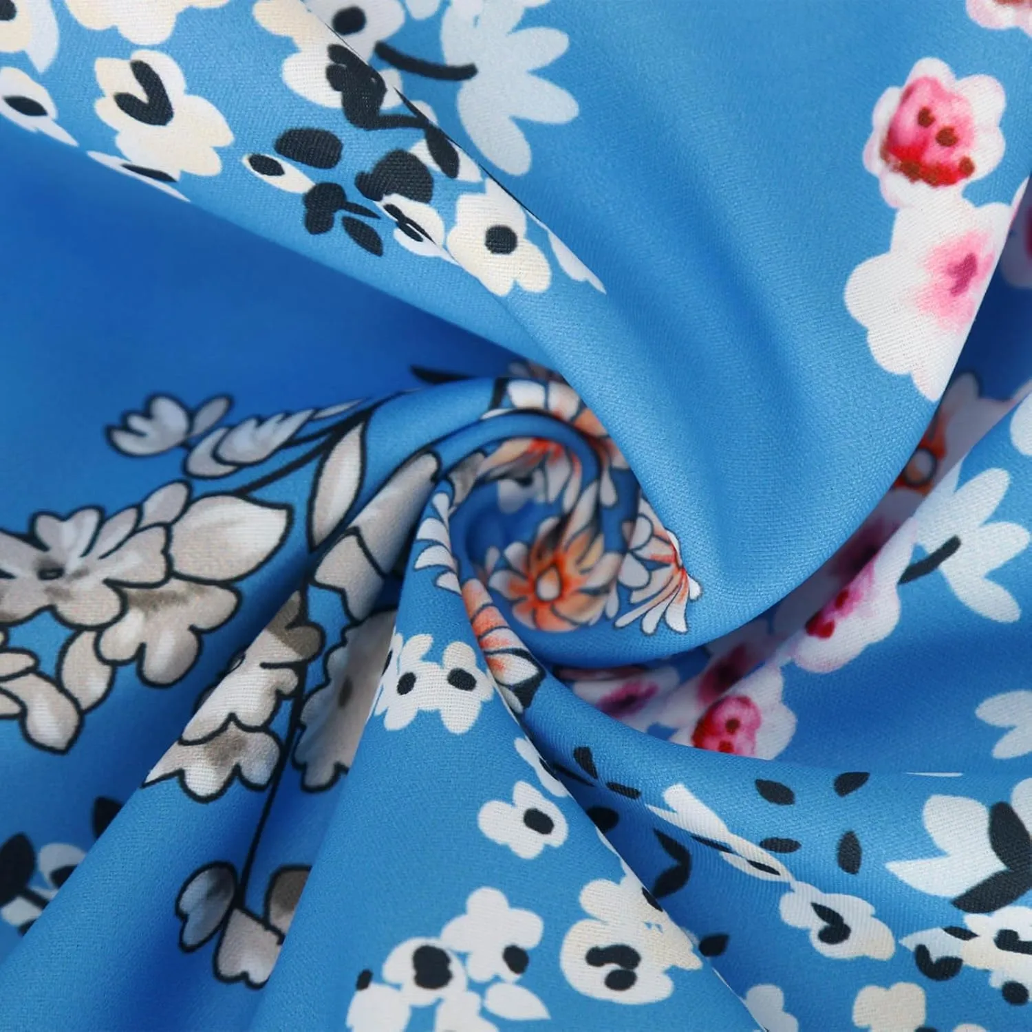 Womens Fall Dresses Casual Lantern Sleeve Bohemian Floral Maxi Dress Elegant Flowy Swing Boho Beach Vacation Dresses