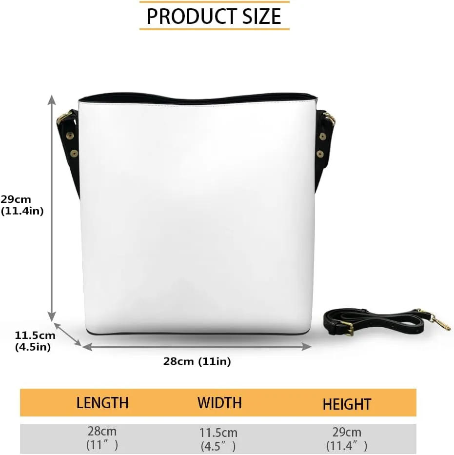 Women's Handbag Leather Tote Shoulder Bucket Bags Crossbody Top-handle Bag