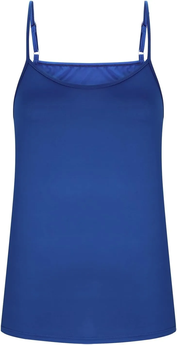 Womens Tank Tops Scoop Neck Spaghetti Strap Tank Top Loose Fit Camisole Sleeveless Summer Tops Trendy Vacation Outfits