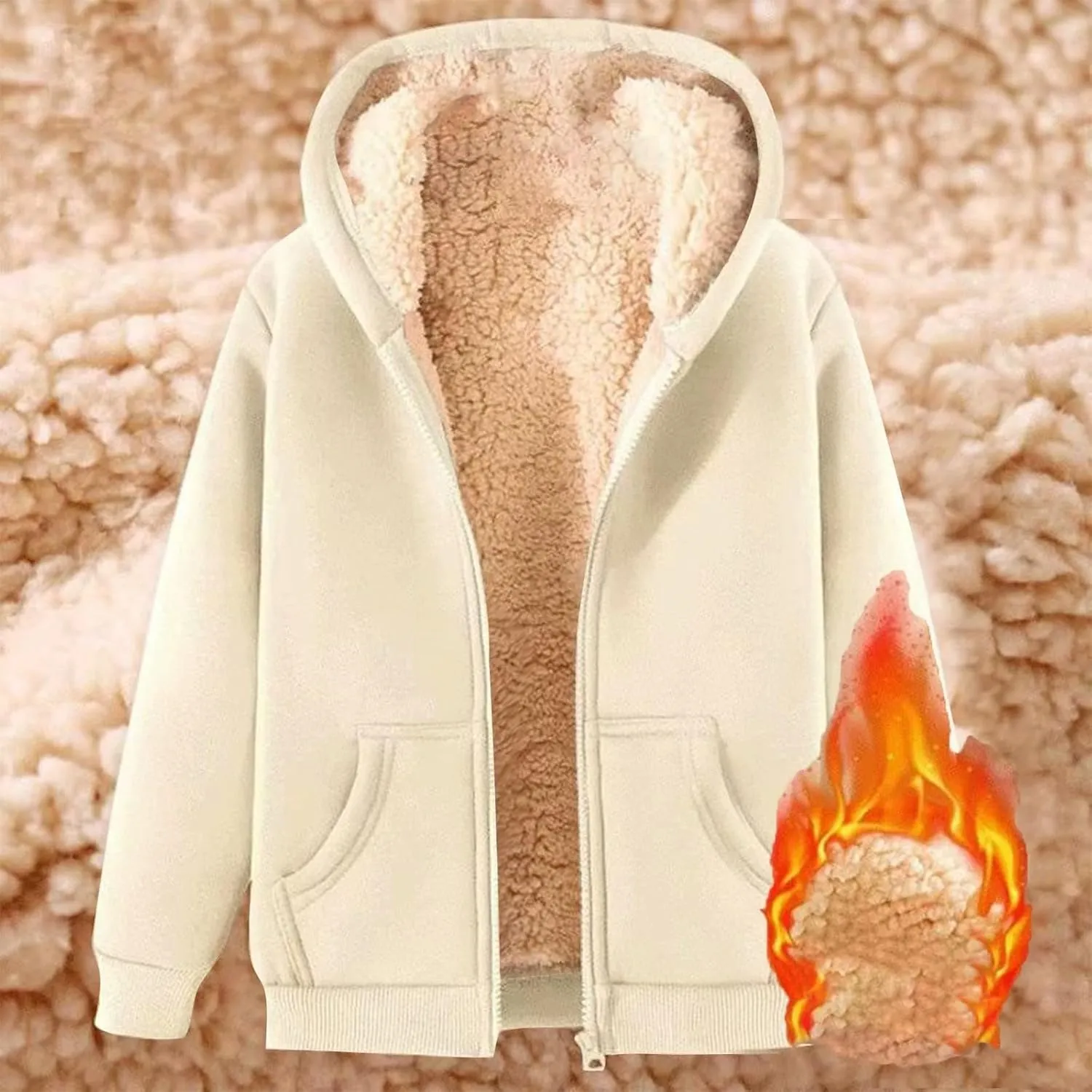 Women's Trench Coat Elegant Plain Warm Transition Coat Winter Jacket Long Sleeve Autumn Winter Jacket Hooded Coat