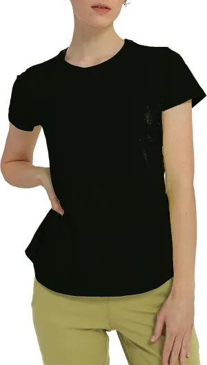 Women's Workout T-Shirt Short Sleeve Lightweight Crew Neck Shirts Yoga Running Exercise Athletic Tee Top