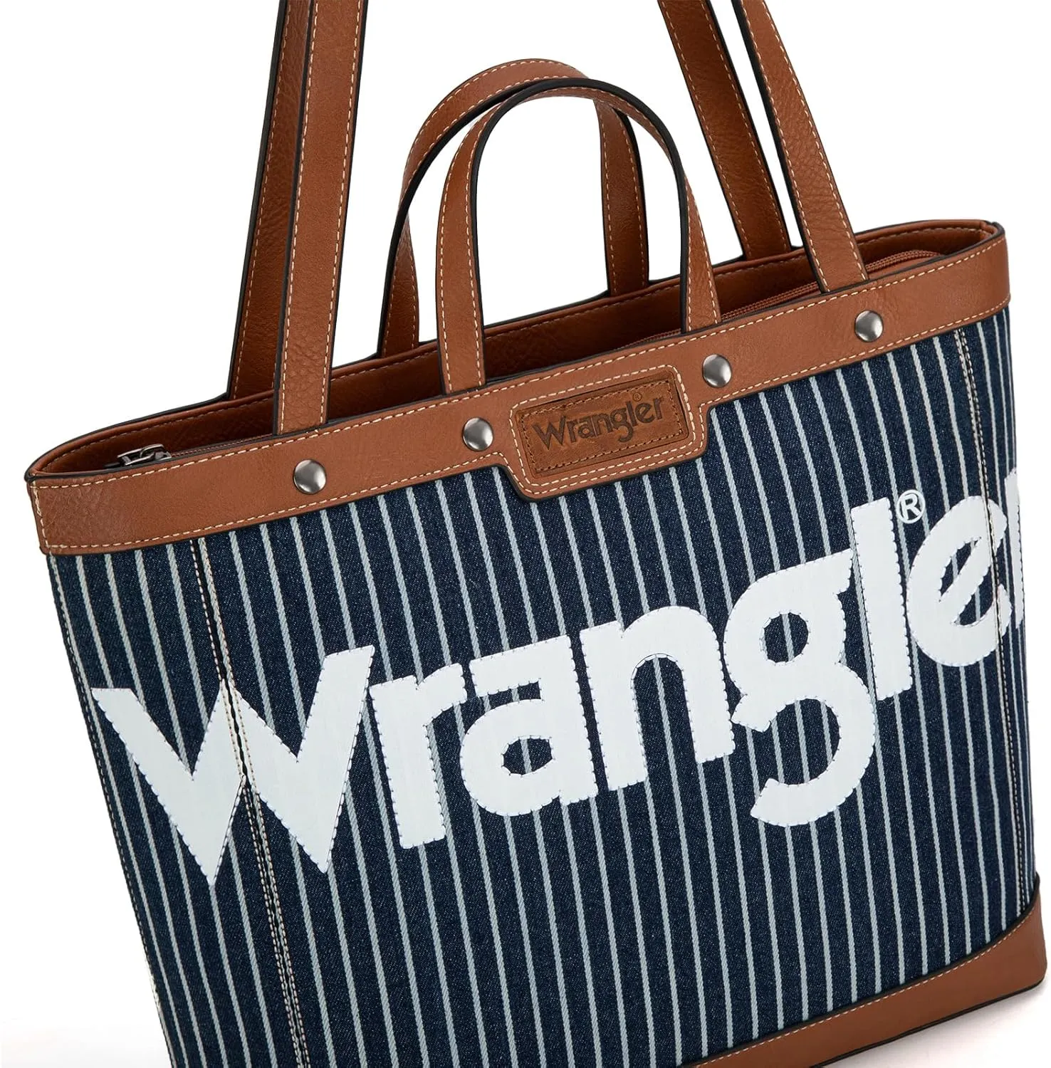 Wrangler Tote Bag for Women Vintage Top Handle Handbags and Shoulder Bag
